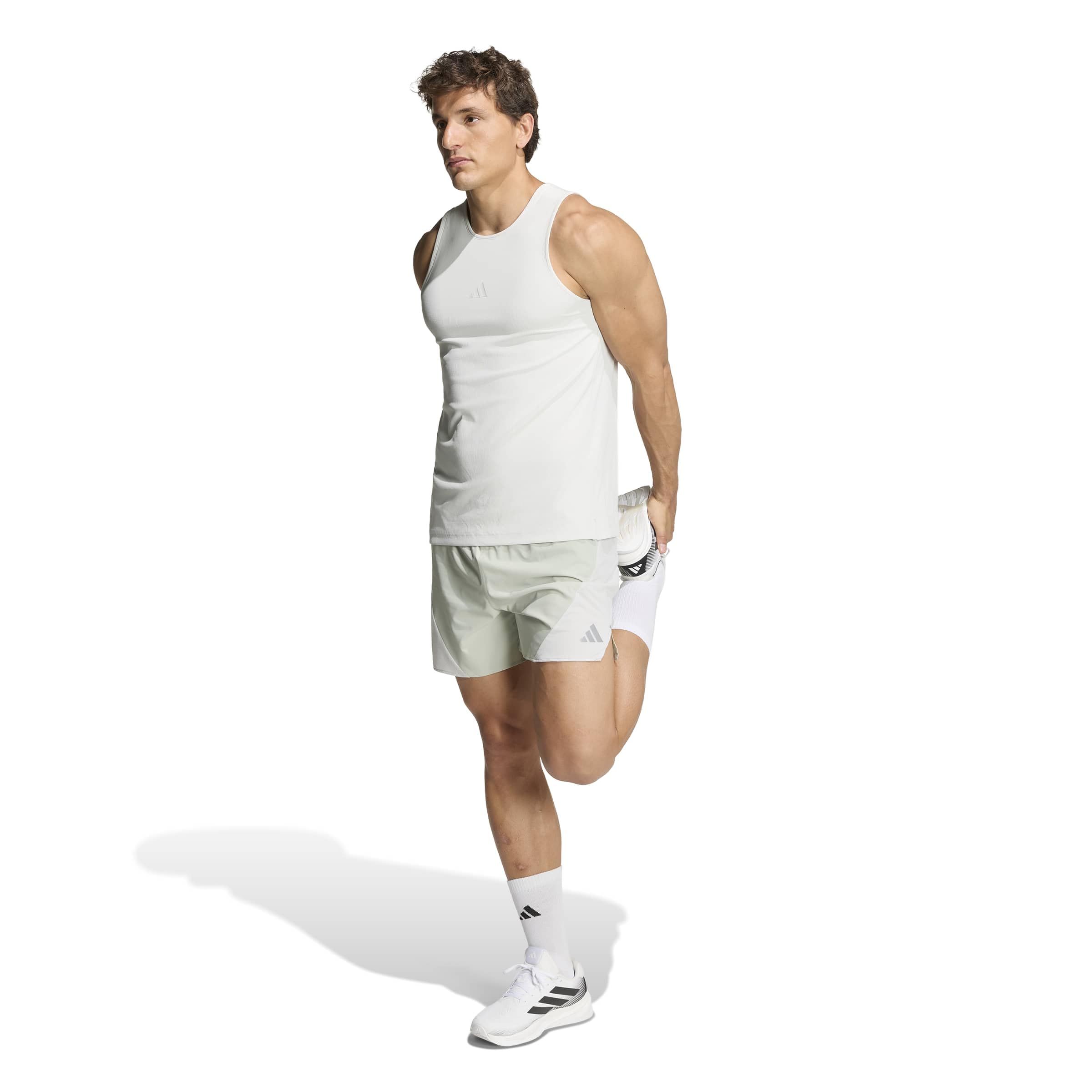adidas Mezczyzni Adi365Breeze Running Shorts, halo green/grey one, 3XL 7 inch