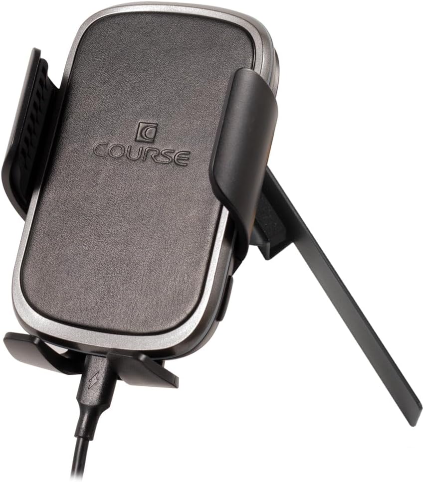 Course Motorsports Phone Mount Wireless Charging and Car Phone Holder for Dodge Ram 1500-5500 2019+ New Body - Will not fit TRX, Limited '21+ Power Wagons or '20+ Laramie Longhorn - Left Side Black