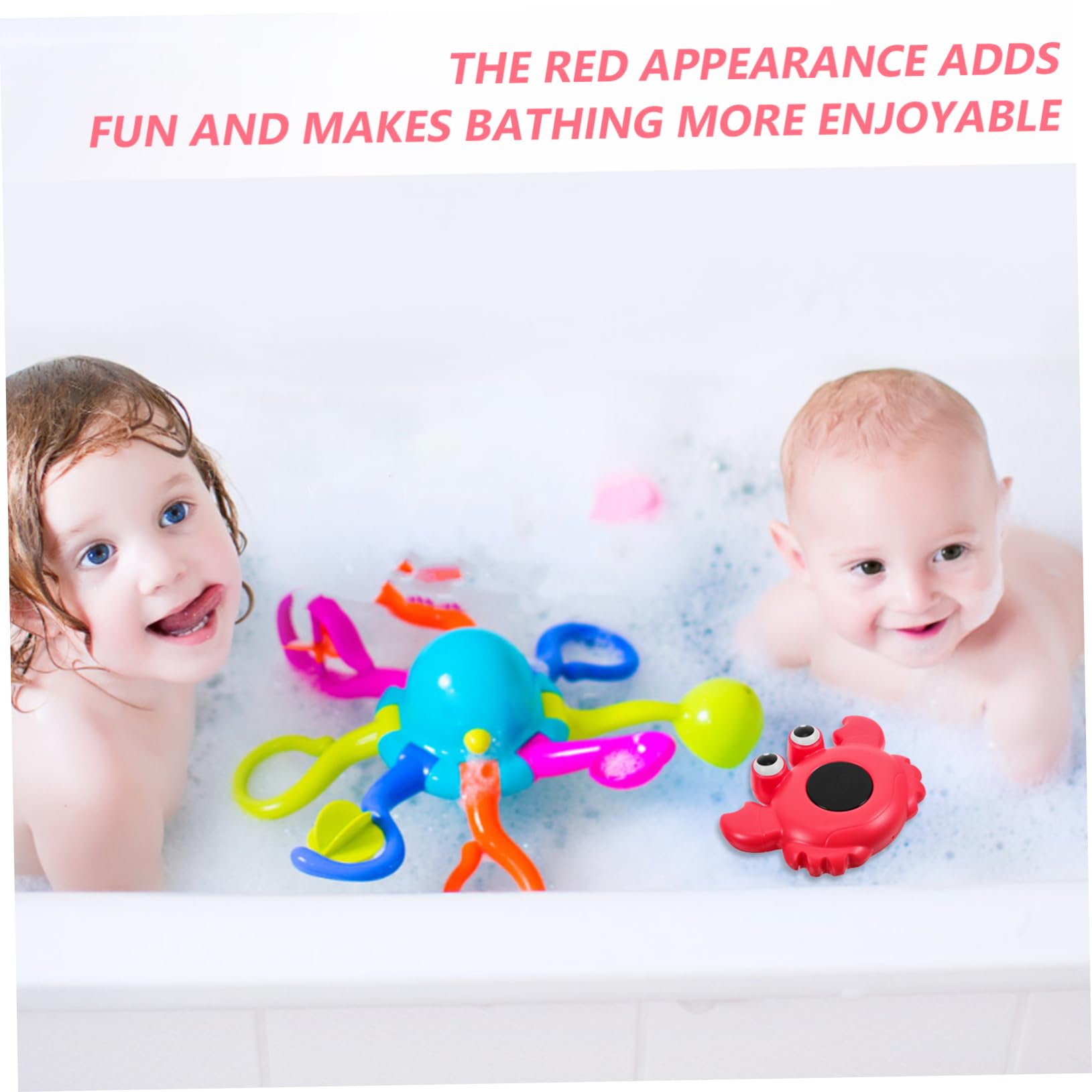 UPKOCH 3piezas Digital De Agua Para Bebés Diseño De Animales Flotante Para Bañera y Piscina Medidor De De Agua