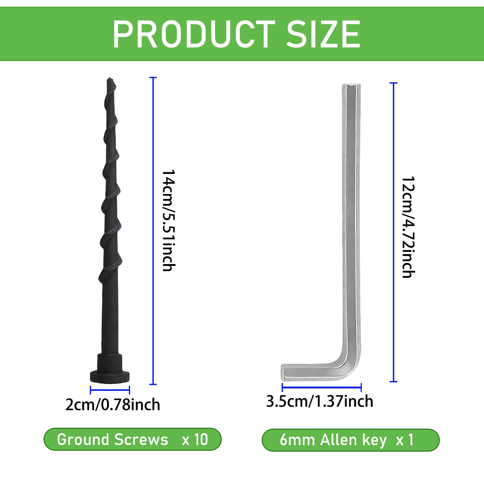 10 Pezzi Viti per Stazione di Ricarica Tosaerba Compatibili con Husqvarna Automower 105 305 308, 13,7cm Picchetti Giardino per 308X 220AC 230ACX 260ACX 265ACX 320 330X, Attrezzi da Giardino