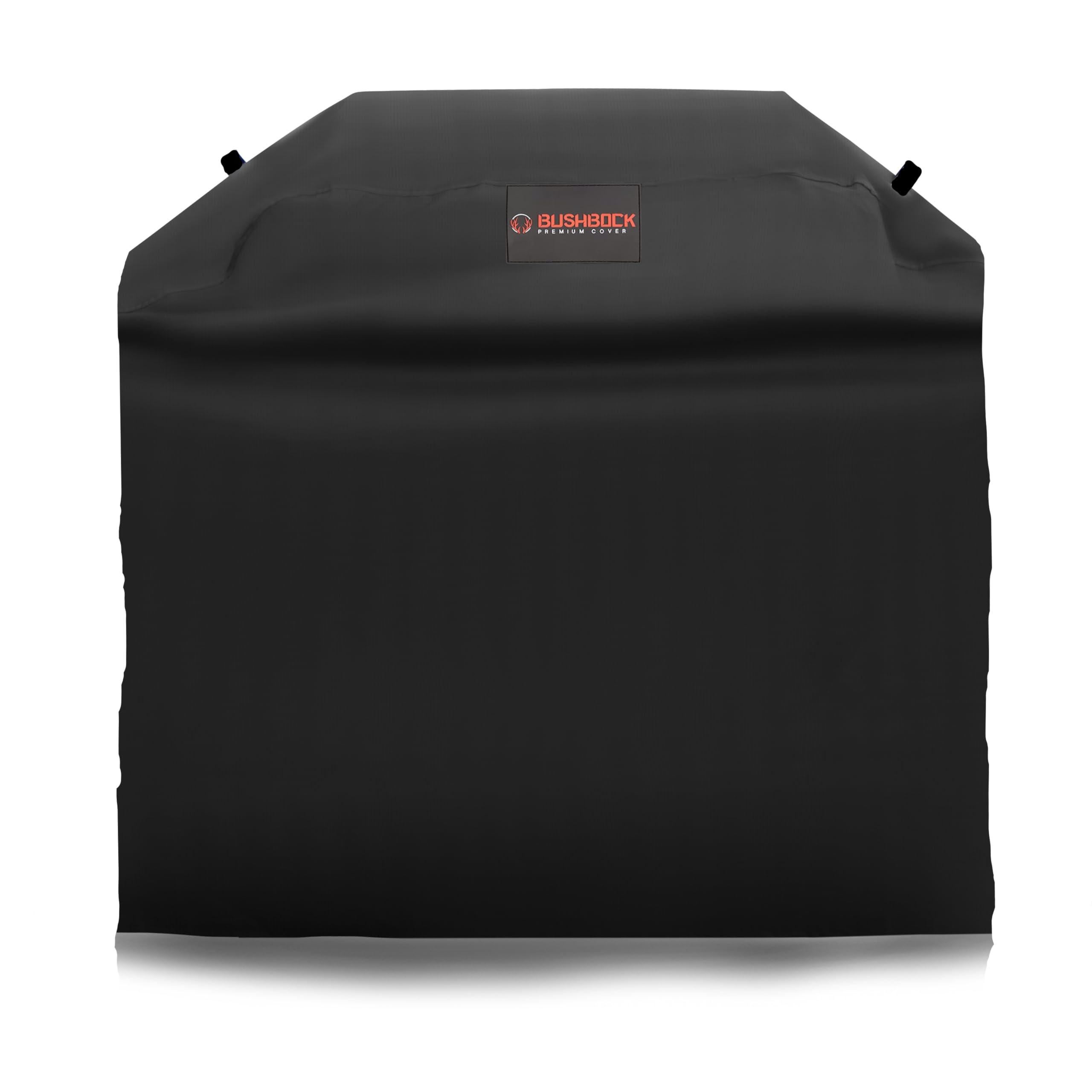 BUSHBOCK® Premium Grillabdeckung u.a. für Weber Genesis 300 Series, Genesis II Series, Enders, Rössle, wetterfest 147 x 70 x 115 cm, Grill Abdeckhaube für Gasgrill (L, Schwarz)