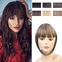 Vista 1 de Flequillo con clip para el cabello con clip, extensiones de cabello para mujer, flequillo plano y ordenado, extensión de cabello para uso diario