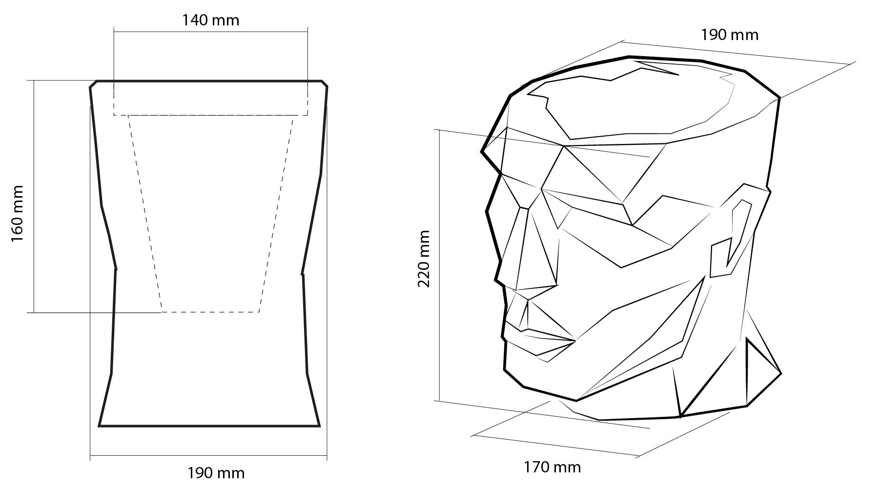 CONCRETTE Doniczka z betonu Apollo | Ø 14 cm | niebieski metaliczny | donica cementowa | ręcznie wykonana w UE
