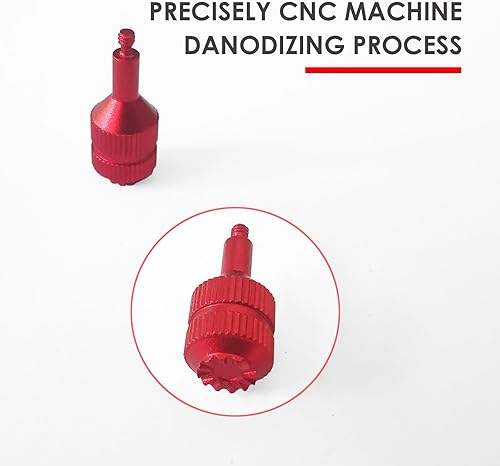 Miniatura 5 de CAPART Palillos de aluminio para DJI FPV RC 2 y DJI RC Pro Controller, joysticks reemplazo Thumb Rocker (rojo)