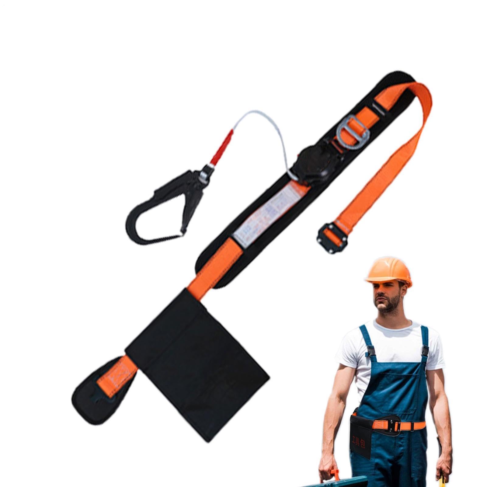 Imbracatura Da Arrampicata Cintura di Sicurezza per Lavori in Alte Quote | Cintura Addominale con Sgancio Rapido, Imbracatura Anticaduta per Legatura Armature