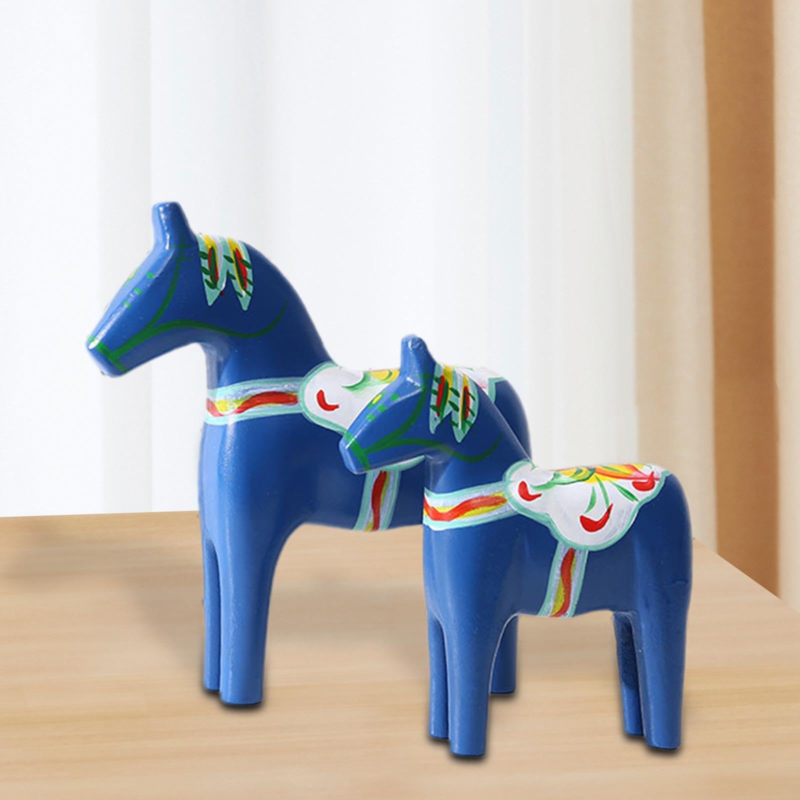 Amazon.co.jp: XLWLLNJ 2x ダーラナの木馬 スウェーデンのダーラナ