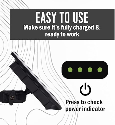 Miniatura 4 de Panel solar de cámara de rastro de 5 V12 V, batería de panel solar de 4 W con batería de iones de litio de 8000 mAh, clasificación impermeable IP66,