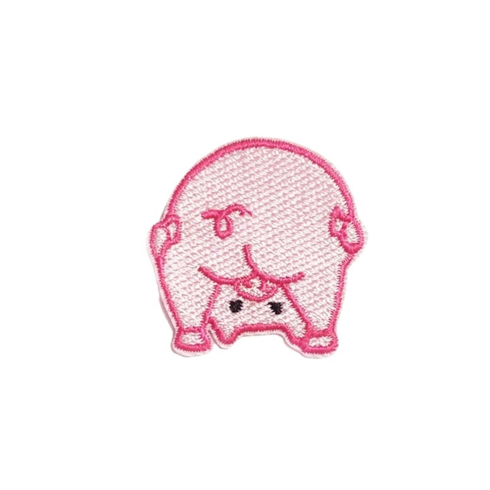 Amazon.co.jp: 衣類用のかわいいパッチ、刺繍豚パッチステッカー DIY