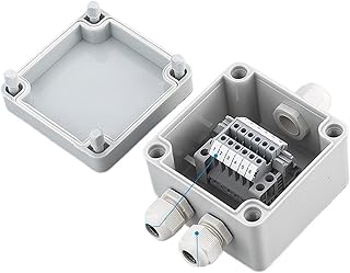 Wtukmo Cast Aluminum Junction Box Metal Button Box Power Box Aluminum Alloy Junction Box Indoor and Outdoor Waterproof Box termina UKK (Color : 2)