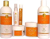 Kit Completo Ativador de Cachos Profissional Samontte – 6 Produtos para Definição, Hidratação e Brilho