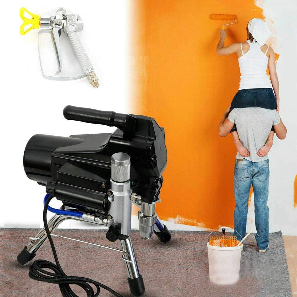 Pulverizador de pintura en aerosol sin aire, 2200 W, 2,5 l/min, 3000 psi, con barra de extensión, 50 Hz, pulverizador de alta presión, pulverizador de pintura sin aire, pistola de pintura de pared