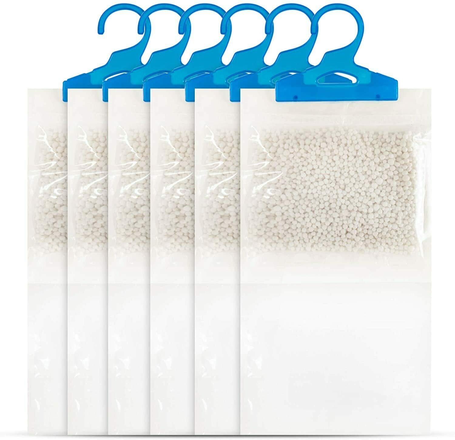 WHITE BERRY Hanging Interior Wardrobe Dehumidifier - 180g Each Bag - Ideal to stop damp, mould mildew & condensation - Remove damp and improve air quality - Small and Discreet (PACK OF 5)