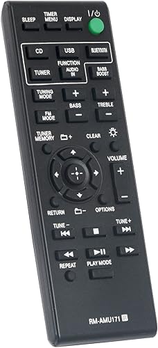 Miniatura 2 de Allimity RM-AMU171 RMAMU171 Control remoto de repuesto compatible con sistema de audio doméstico Sony y sistema de audio personal CMT-BT60