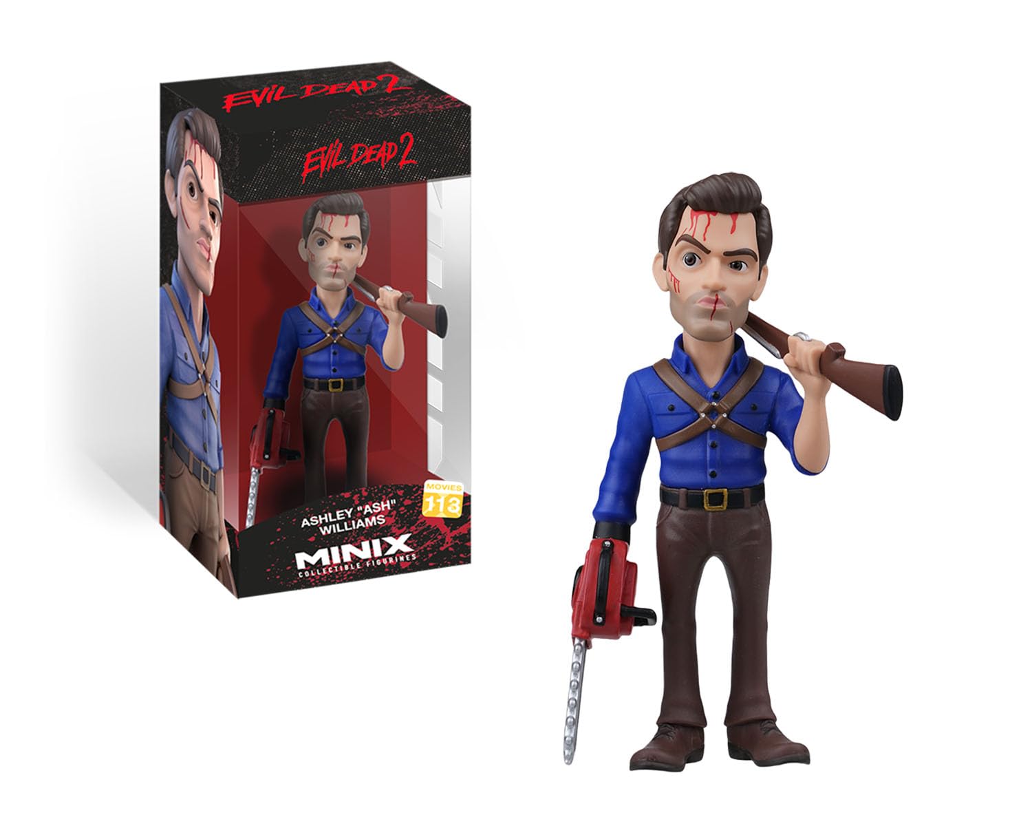 MINIX Evil Dead 2 Ash Williams Model - Collectible Ash Williams 12cm Figure Horror Icon Range for Fans, 12 cm