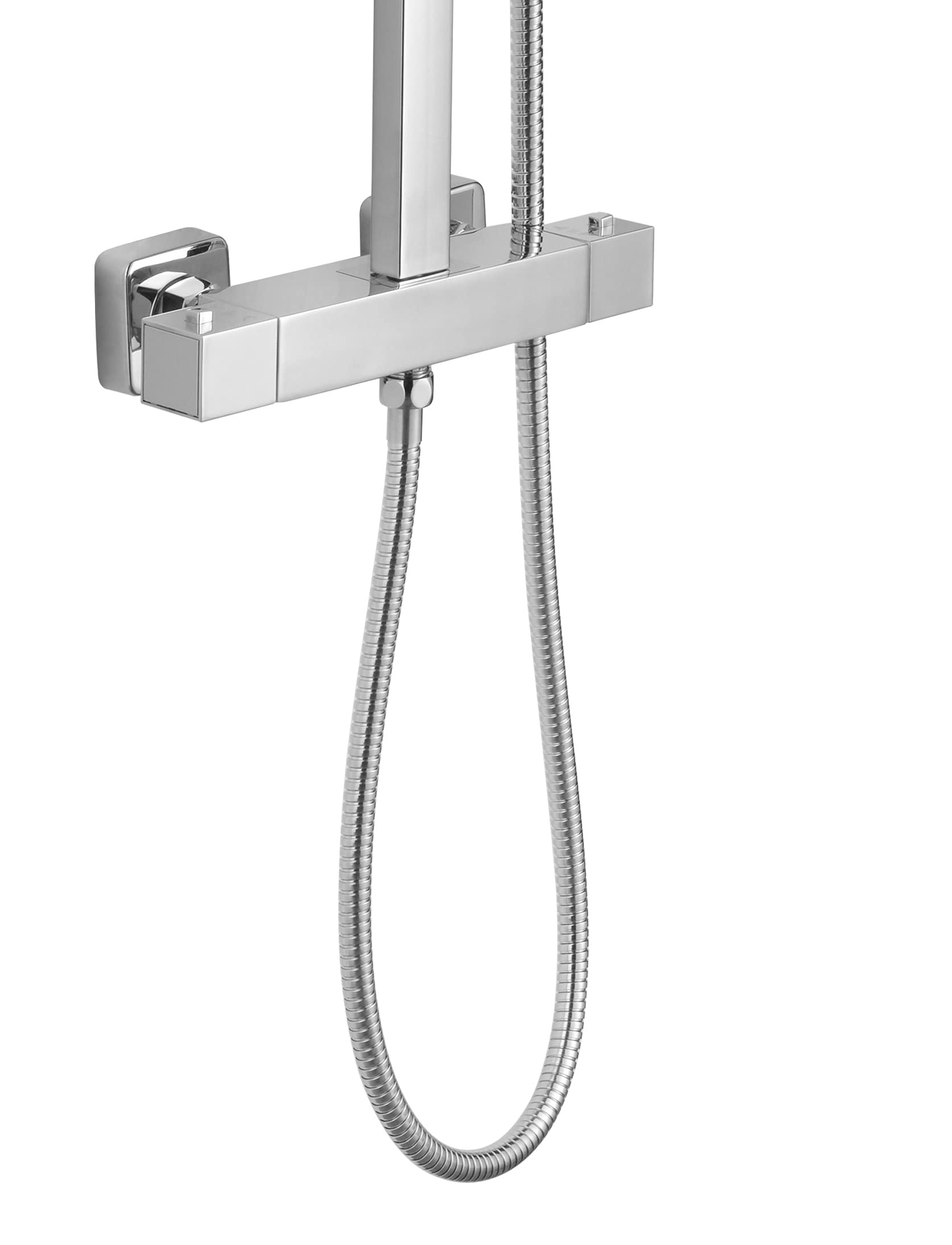 nuie JTY386 | Modern Bathroom Square Thermostatic Bar Shower with 