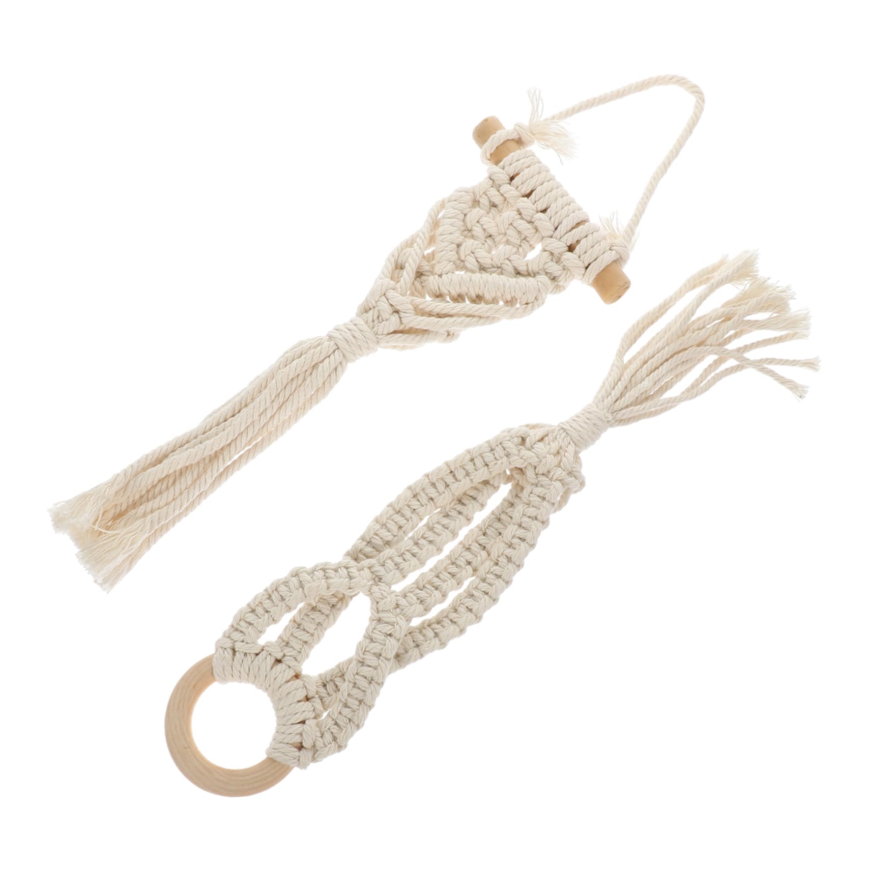 YARNOW 8pezzi Macrame Plant Hanger Naturale Per Fioriere Sospese Decorazione Da Ed Esterno Per e