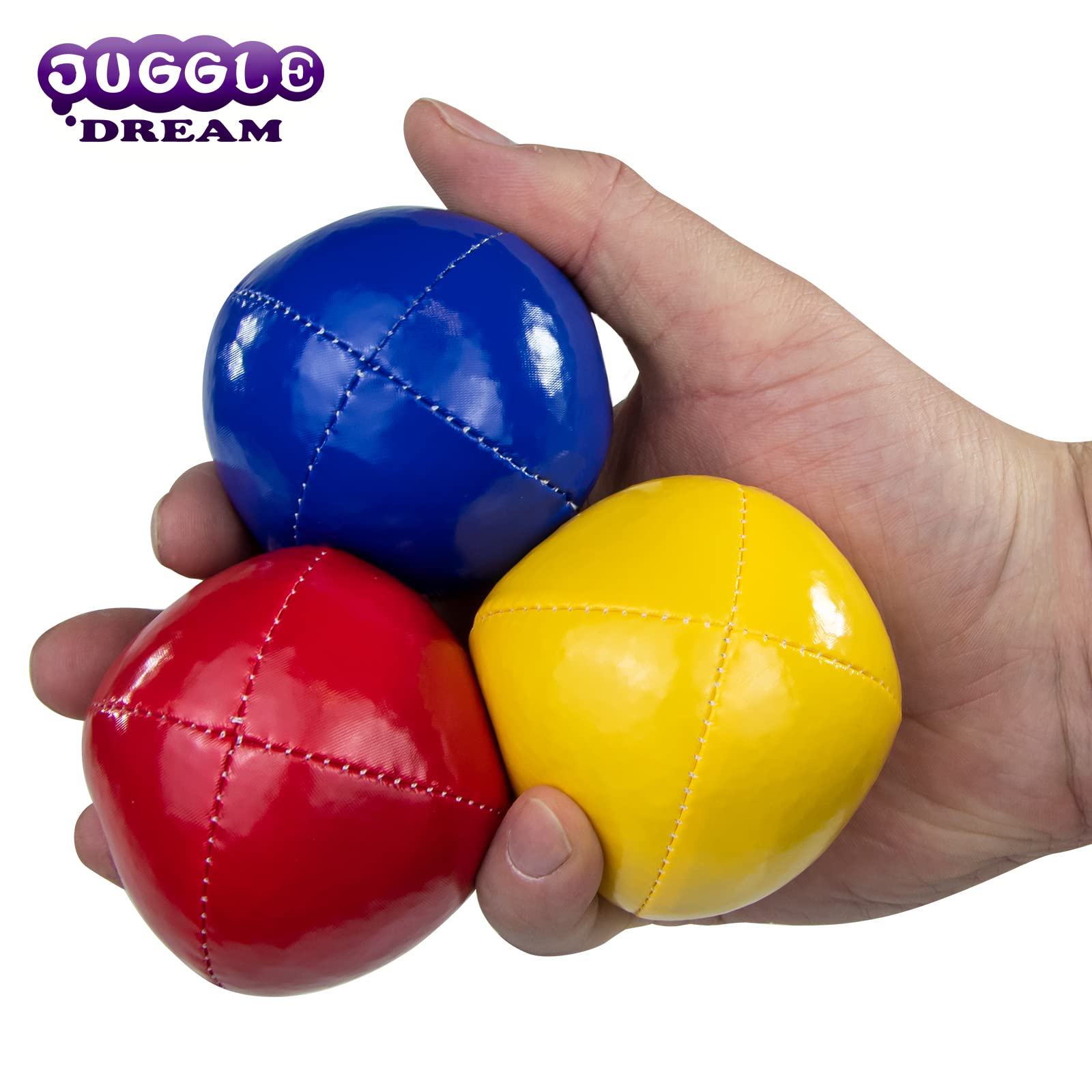 Set Jonglage Débutants Kit Jonglage JUGGLE DREAM 3 Balles - 120g Débutant Expert Vidéo Apprentissage Balles Souples Capture Facile