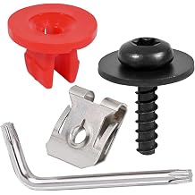 10 Set T30 Engine Splash Shield Guard Undertray Cover Screws Bolt Nut Clip Kit Compatible with Ford Focus Fusion Escape Explorer C-Max Transit Connect Lincoln MKC with T30 Screwdriver 10