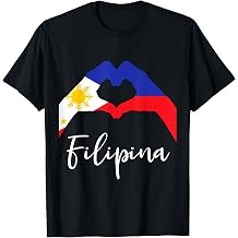 Filipina Love Pinay Philippines Flag T-Shirt
