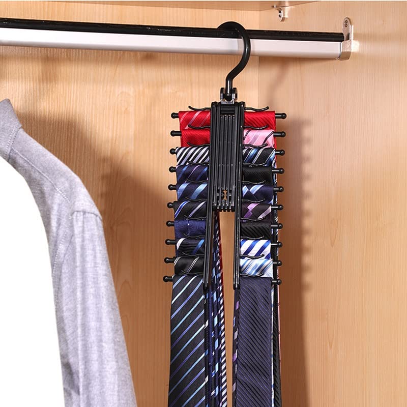 Fini les foulards qui glissent avec le rack de rangement à attache réglable