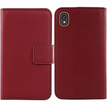 Genuine Leather Case for Bigme HiBreak E Ink 5.84" Wallet Premium Flip Protection Cover Skin Pouch with Card Slot Dark Red