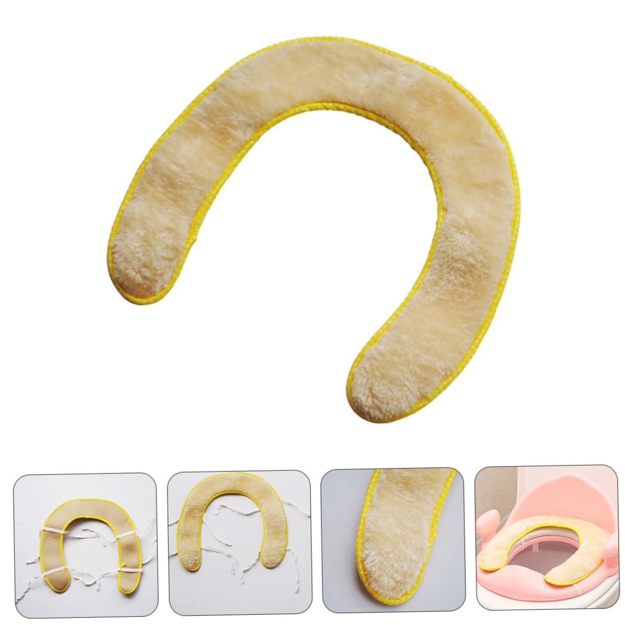 2Pcs Potty Seat Cushion Soft Warm Toilet Ring for Training Compatible with Shaped and Shaped Toilets Safe Portable Toilet Seat Cover