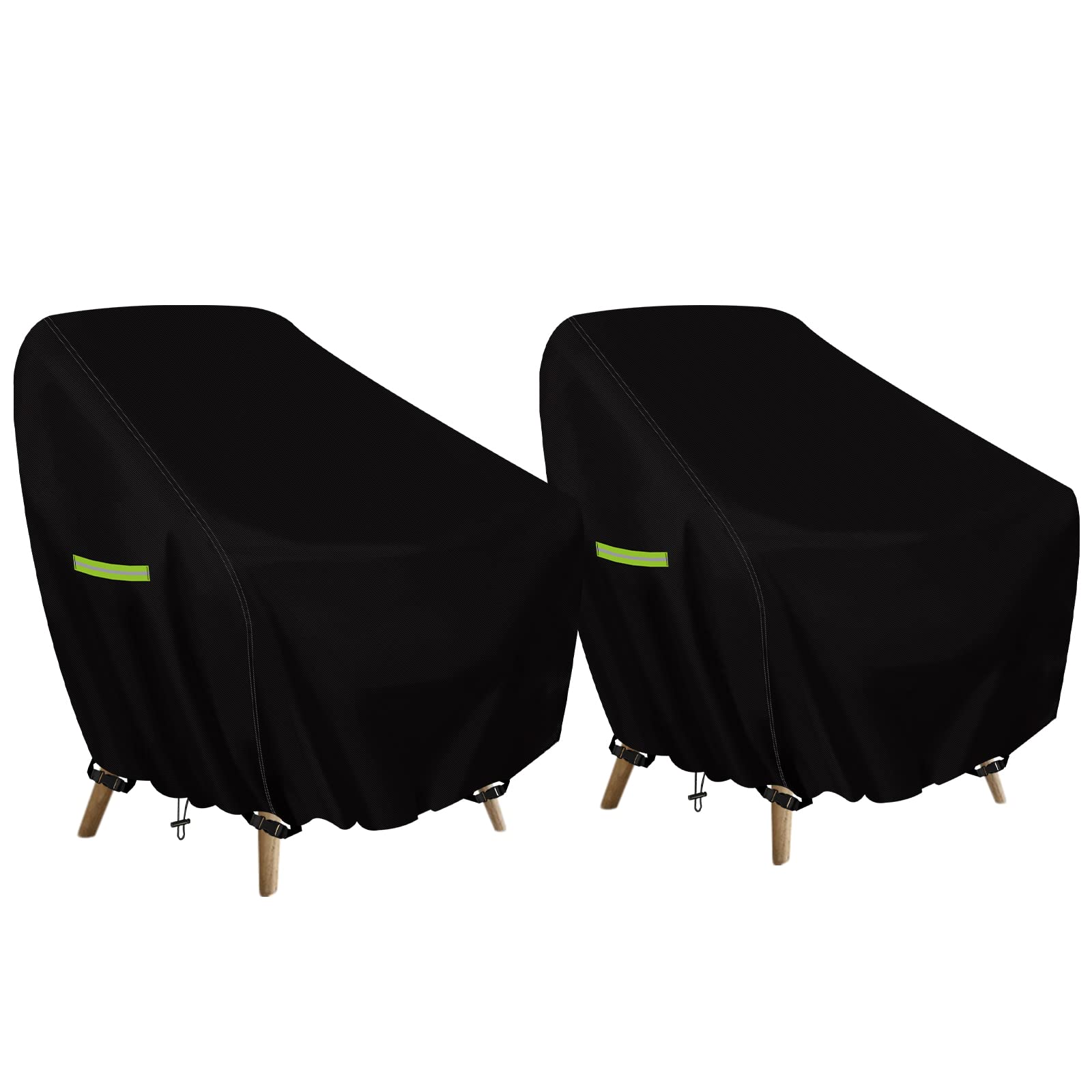 YedZen 2Pcs 89x97x74cm Garden Patio Chair Cover, 420D Heavy Duty Garden Chair Covers Waterproof