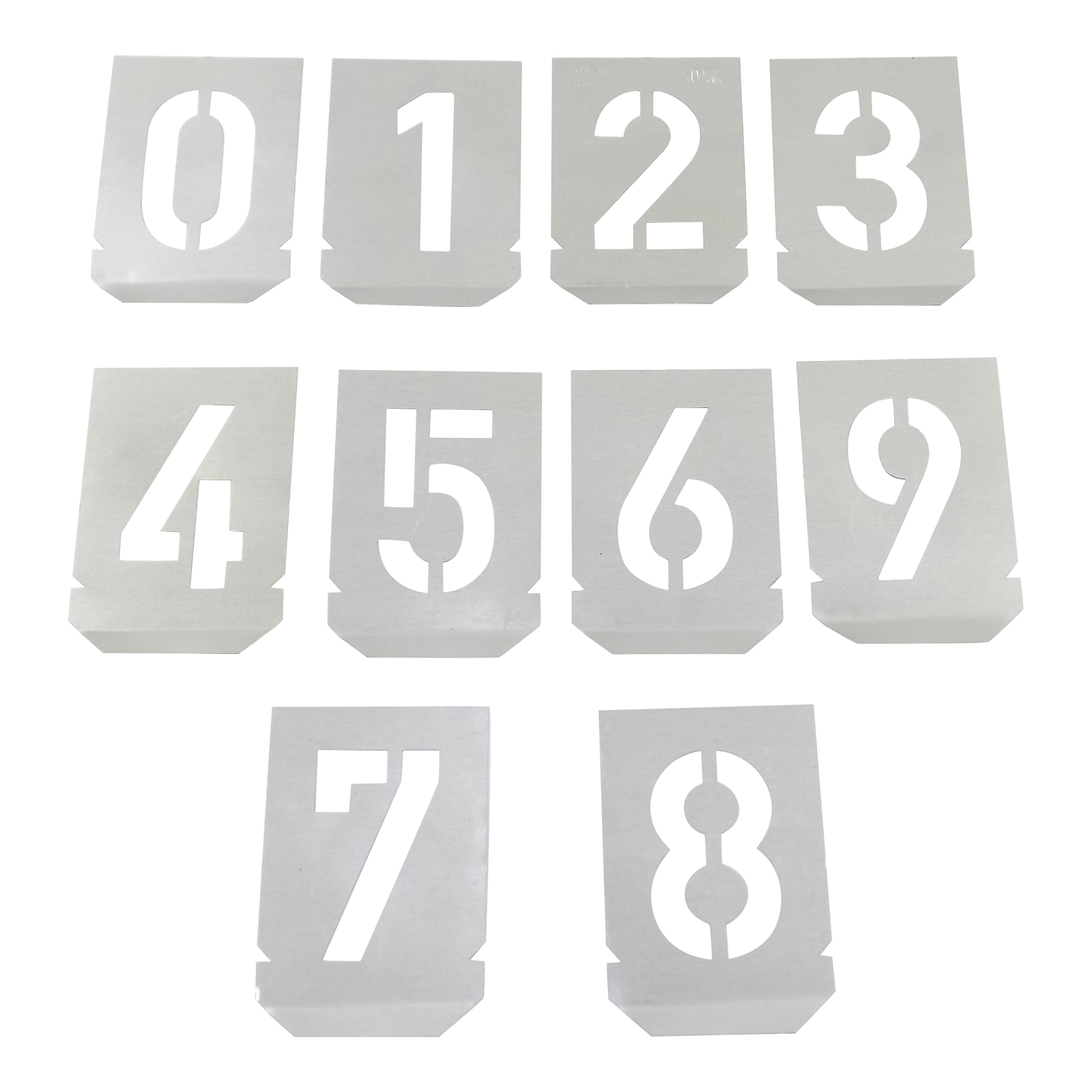 Galv Steel Number 1 to 9 Stencils 100mm