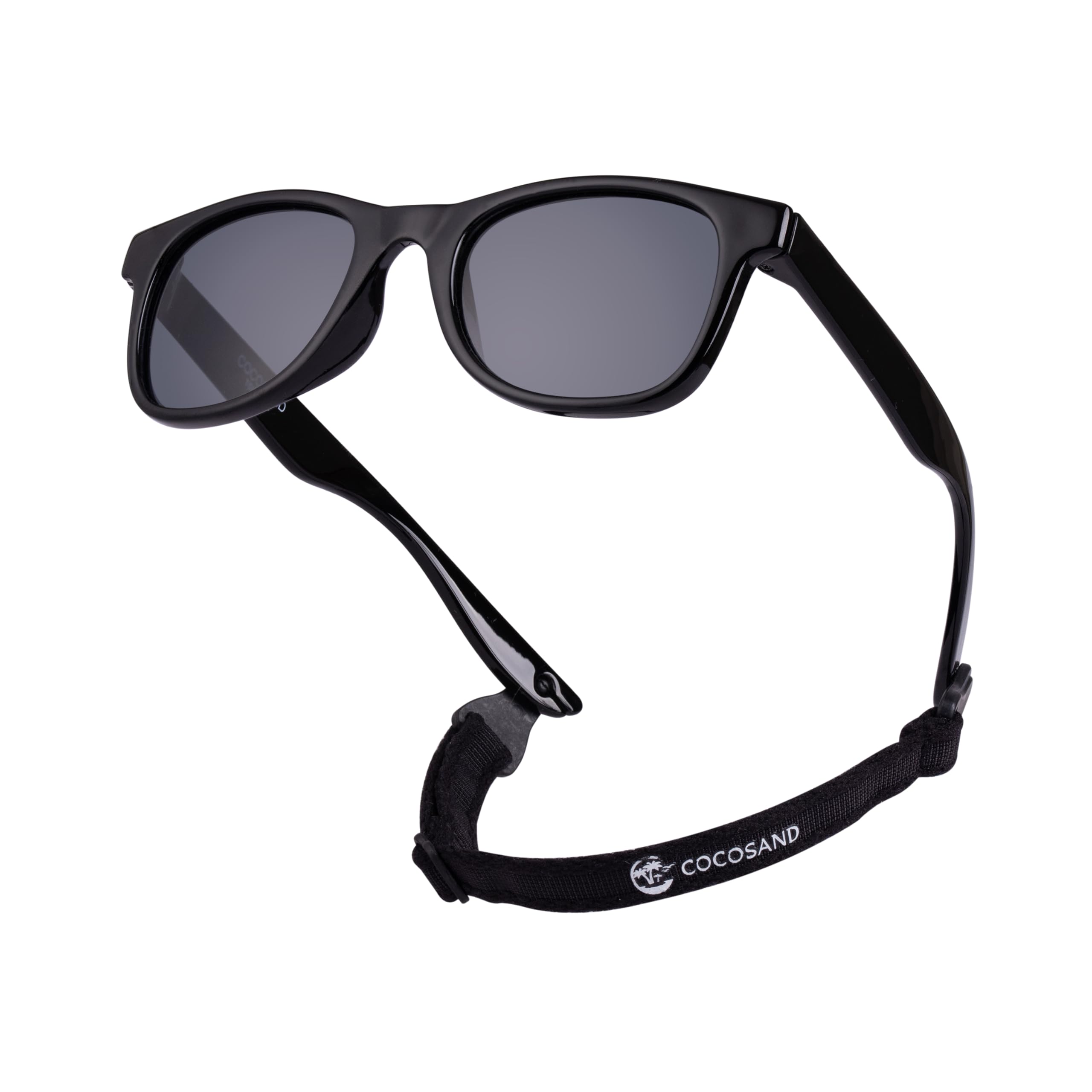 COCOSAND Lunettes de soleil pour enfants avec sangle polarisée et monture flexible en silicone souple pour tout-petits garçons filles âgés de 2 à 6 ans