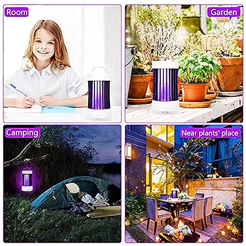 Bug Zapper Indoor/Outdoor, UV Attraction+Wind Inhale Insect Trap, Portable Rechargeable Eco-Friendly Pest Attractant Lamp to Remove Insects, Mosquitoes, Files, Bugs, Gnats, Moths.. - Thumbnail 7