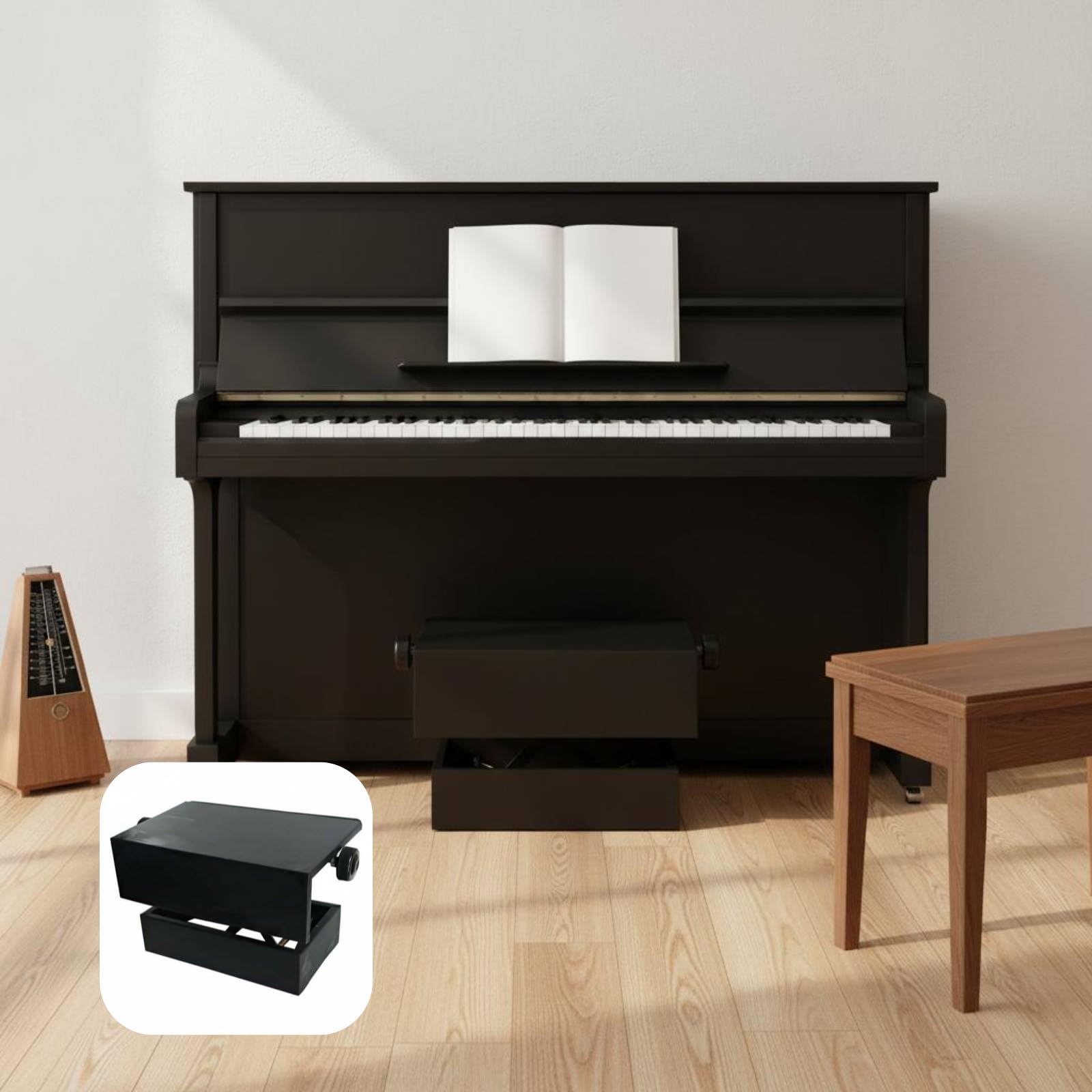 Poggiapiedi per Pianoforte Regolabile Pedale Ausiliario Rialzo Pedali Supporto Ergonomico Costruzione in E Metallo per Postura Stabile E Maggiore