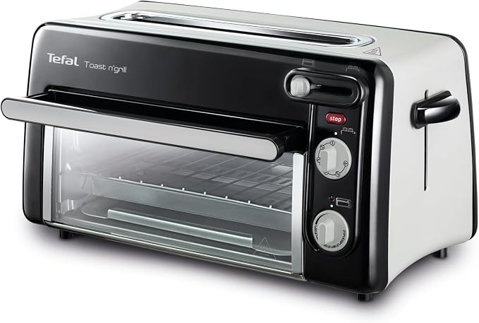Tefal Toast'n Grill, Tostador y mini horno, Ranura larga, Inox | 6 Niveles…