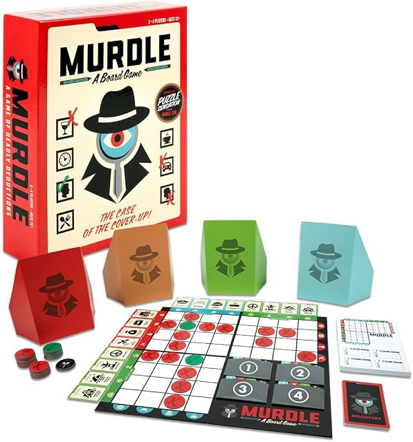 Endless Games Murdle Jeux de société , basé sur le livre de la Crime Puzzle , jeu de mystère de meurtre pour 2-4 joueurs , âges 12+