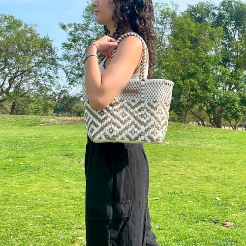 Image of MARIA VICTORIA X-Small Mexican Tote - Waterproof Woven Beach Purse