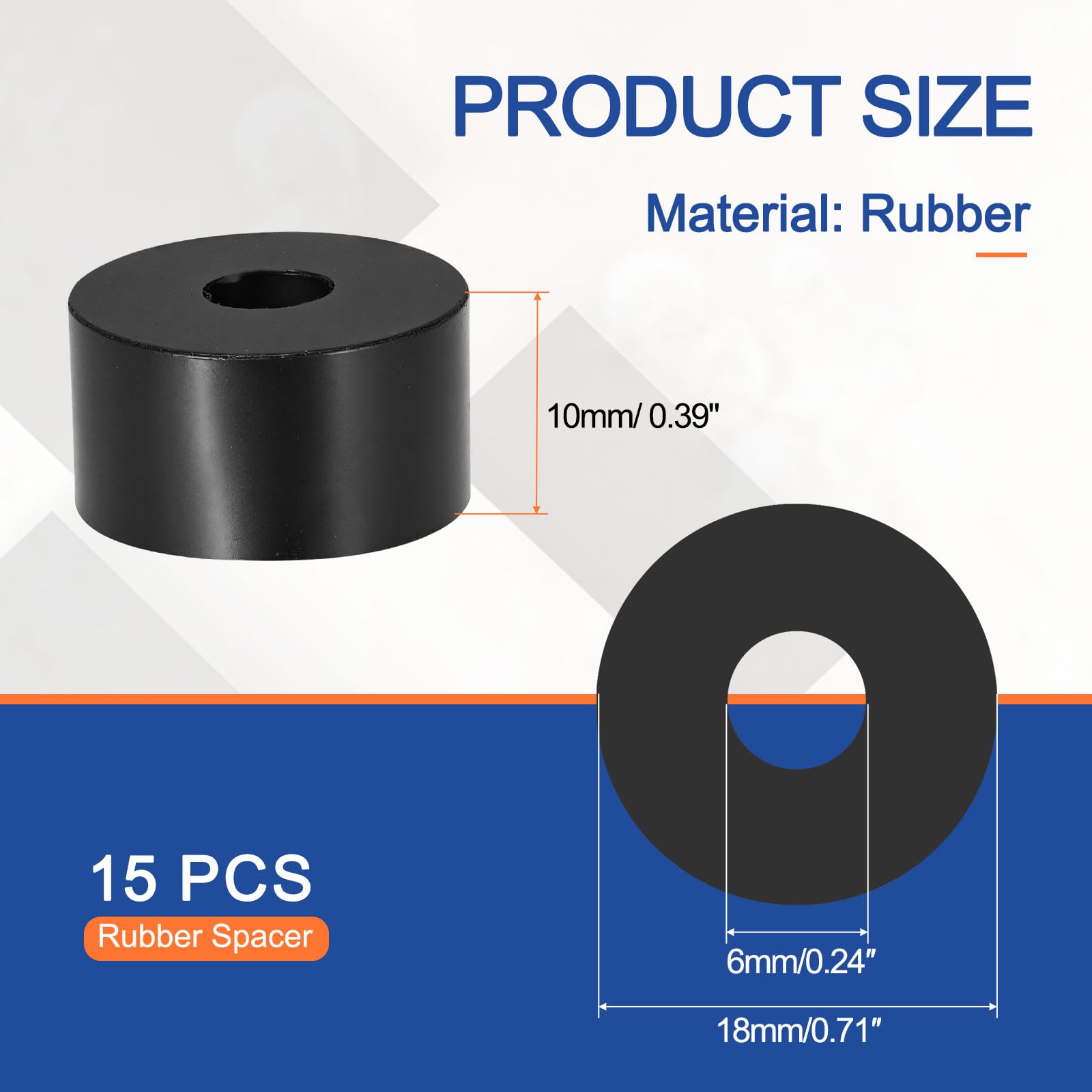 YELARXI Multi Purpose Rubber Spacer - Image 2