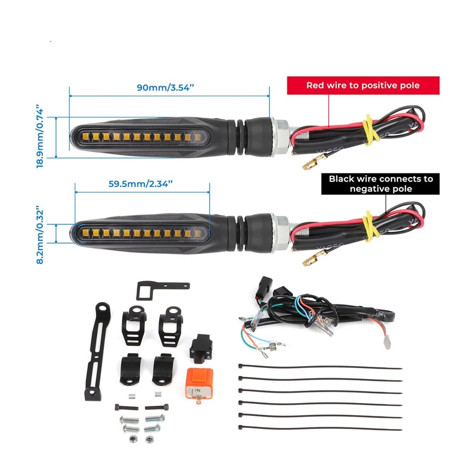 Kit De Luces De Giro LED para Talaria Sting MX4 R, Delanteras Y Traseras, Homologadas para Circular En La Calle, Accesorios para Motocicleta Luces indicadoras Motocicleta