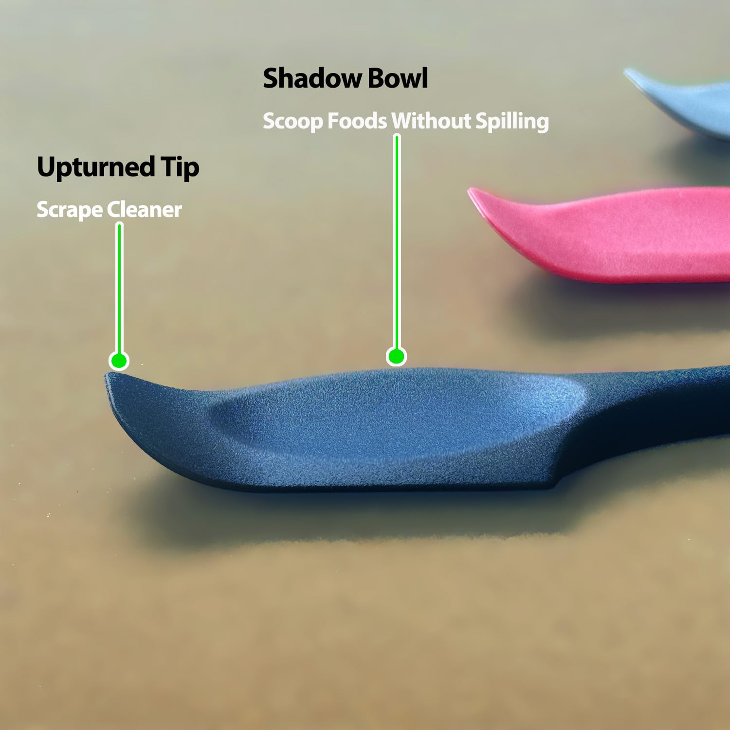 Mini espátulas de silicona, espátula pequeña curvada con cuenco poco profundo para cocina, raspador de tarros sin costuras para cocinar hornear, espátula húmeda para alimentos para mascotas, 8.2