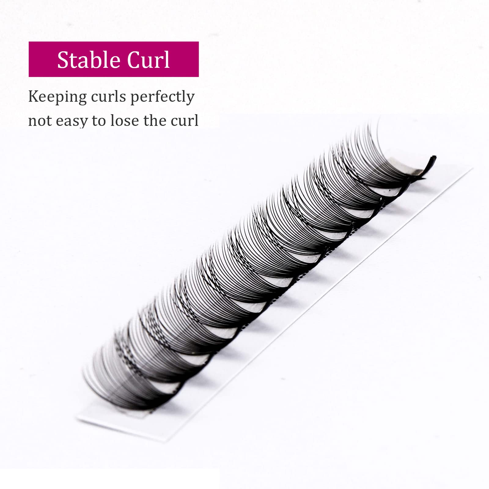 Volumen Ruso 10D 0.07mm C Curl 15mm Prefabricados Extensiones de Pestañas Volume Lashes Extension Ruso Pestañas — view 89
