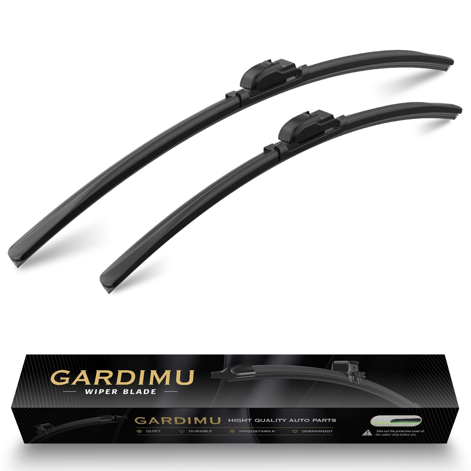GARDIMU Front Rain Wiper Blades, 2-Piece Set for BMW X6 2014 2015 2016 2017 2018 2019,Automotive Replacement Wiper Blades for Car Window X6 2019-2014