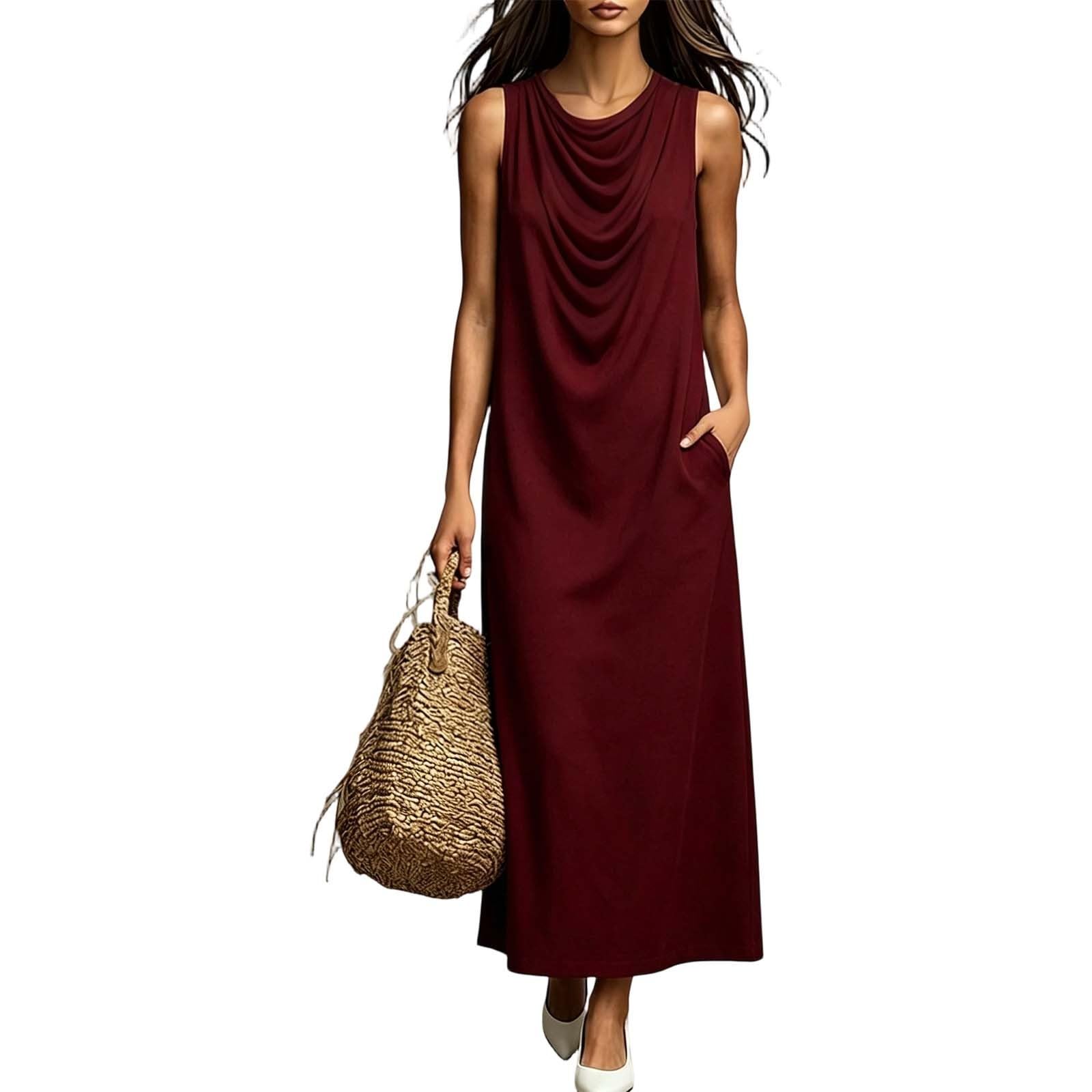 Robe tendance sans manches coupe ample pour vos sorties d'été décontractées et chics