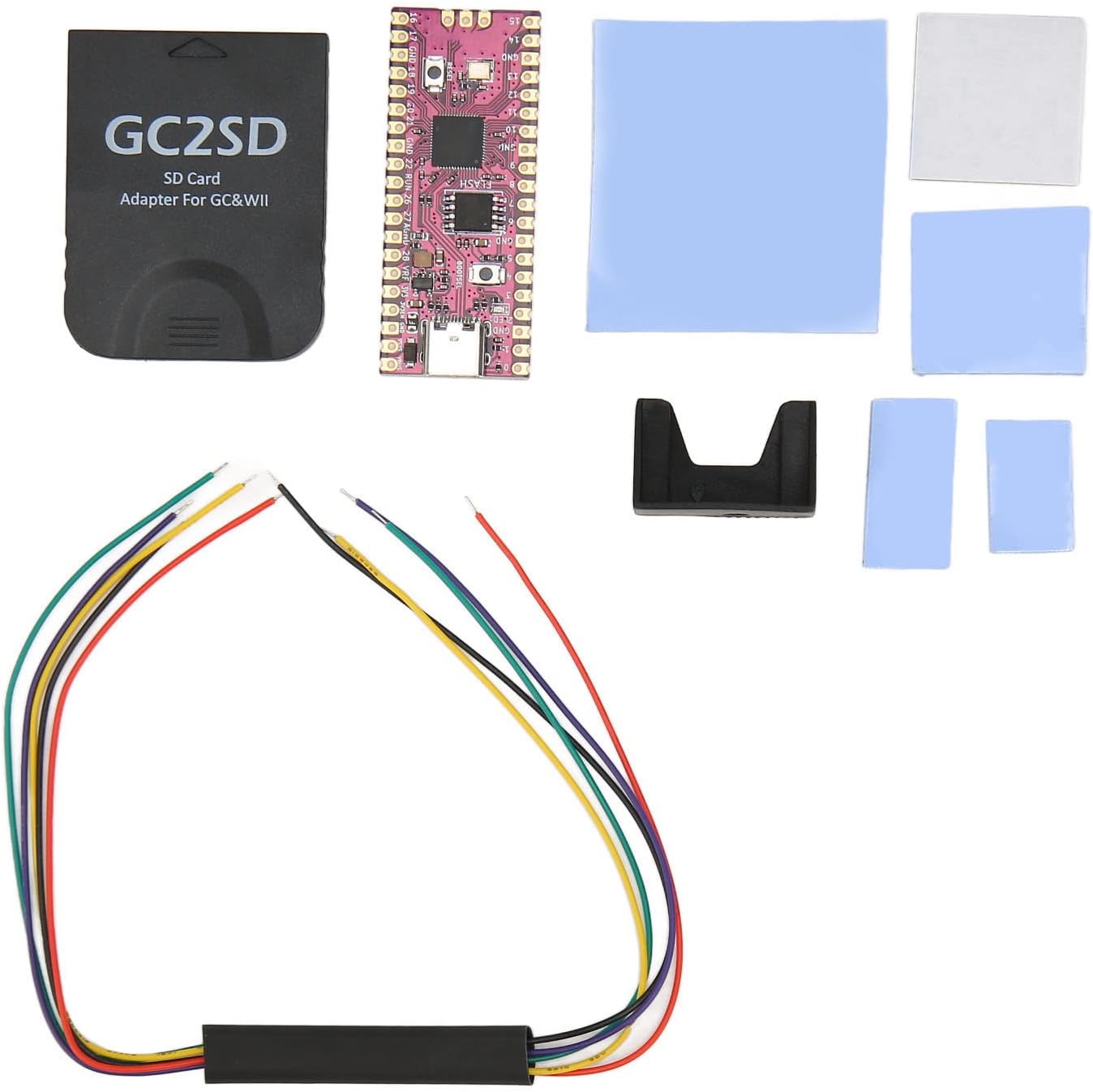 Microcontroller Board for Pico RP2040, Dual Core ARM Cortex M0+Processor Flexible Microcontroller Module (Black)