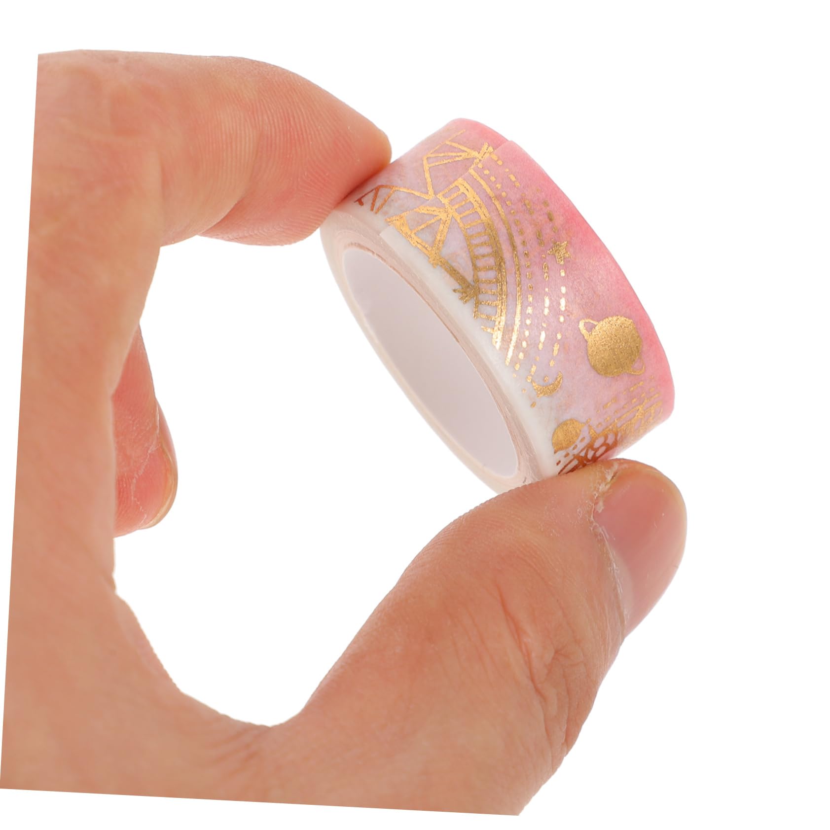 Operitacx 4 Set Nastro Adesivo Washi Per Stampa A Caldo Carta Adesiva Per Manuali Evidenziatori Pennarelli Accessori Trasparenti Per Animali Puntini Per Artigianato Penna 12 * 4