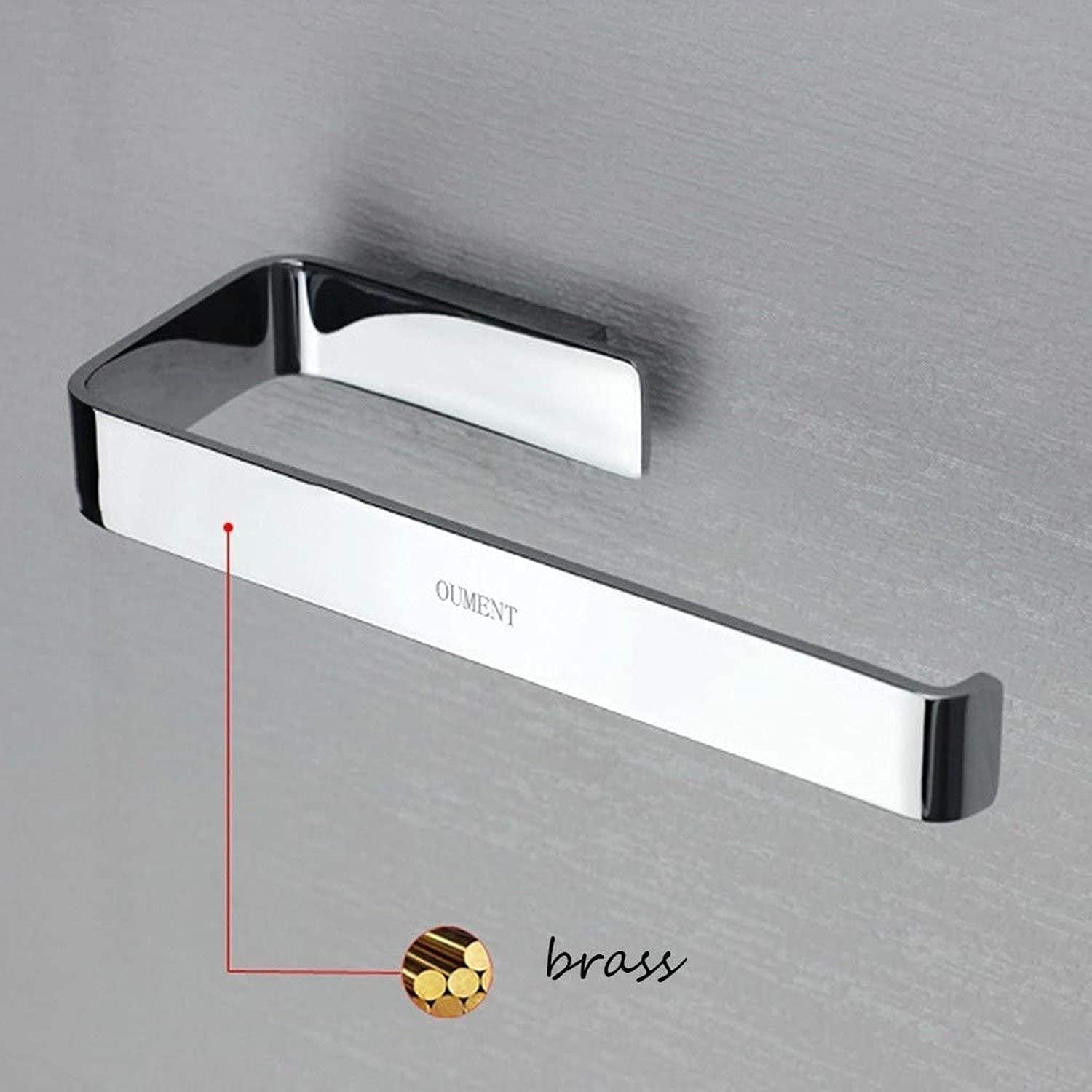Portasciugamani da Bagno Anello Portasciugamani in Rame Portasciugamani ad Anello Appeso può liberare Il Pugno Portasciugamani da Bagno Portasciugamani, Premium Chrome, per Bagno, Cucina