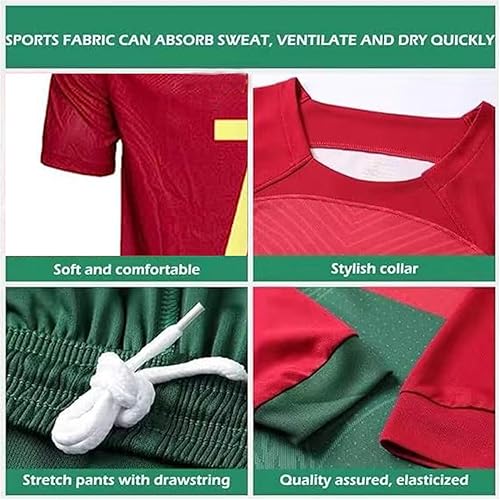 Miniatura 2 de HOMPAY Camiseta de fútbol, camiseta de fútbol 2022, camiseta para niños y jóvenes, calcetines de camiseta de fútbol