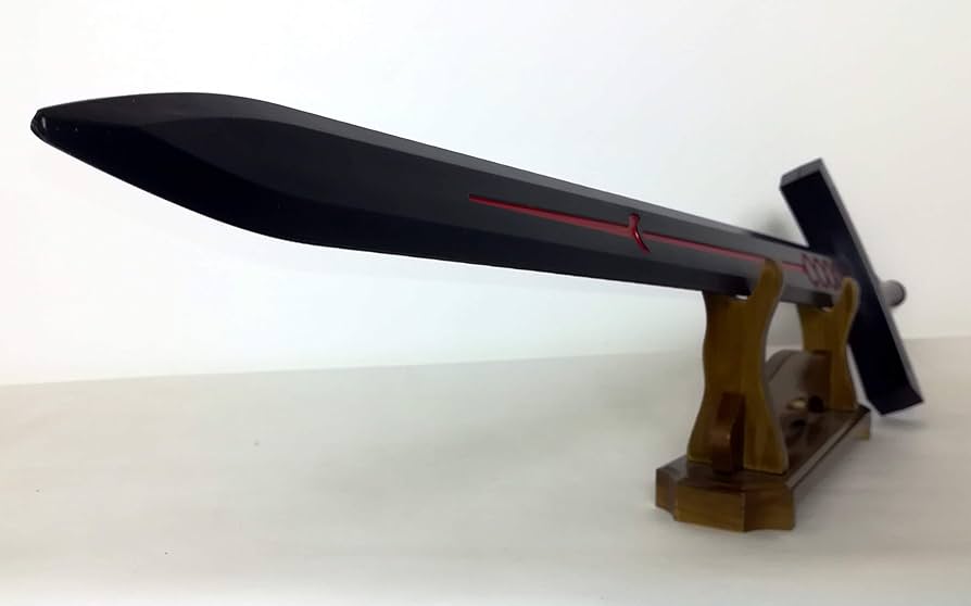 Amazon.co.jp: 西洋剣 黒セイバー エクスカリバー PU製 コスプレ