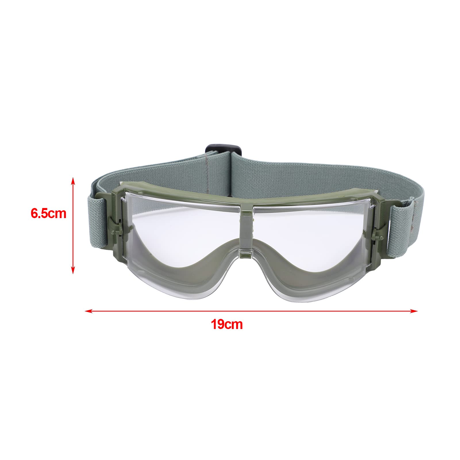 Gafas militares de seguridad transparentes portátiles