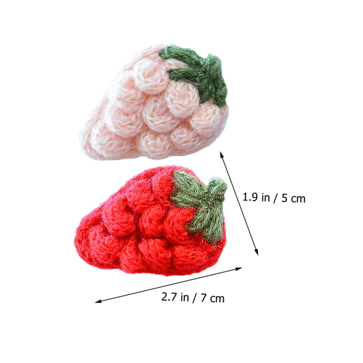 Broche Fraise Minkissy - Accessoire Déco Fruité Pour Vêtements, Cosplay Et Cadeau Original