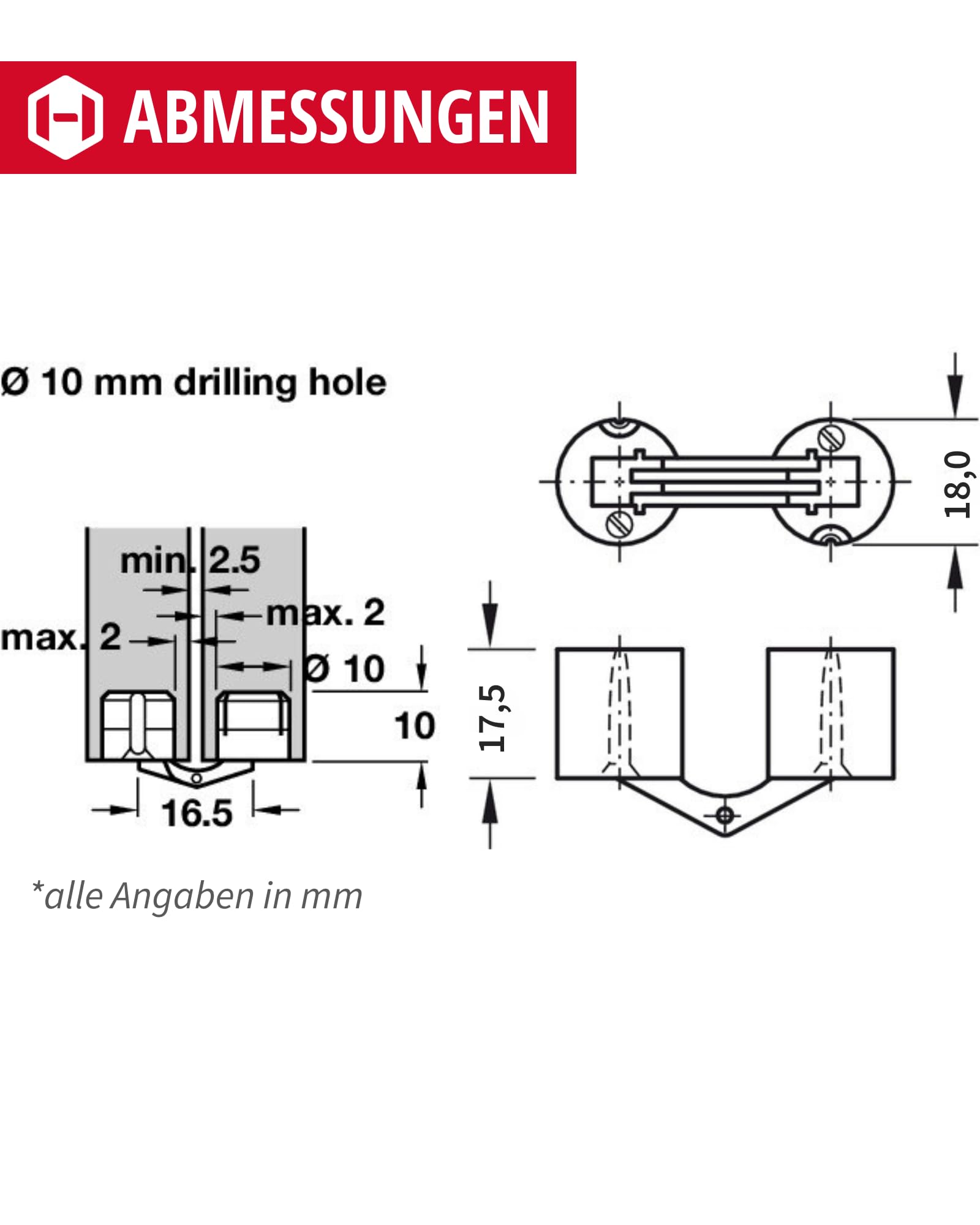 Bisagra Zysa De Latón 12mm | Bisagra En Forma De Cilindro Para Maderas