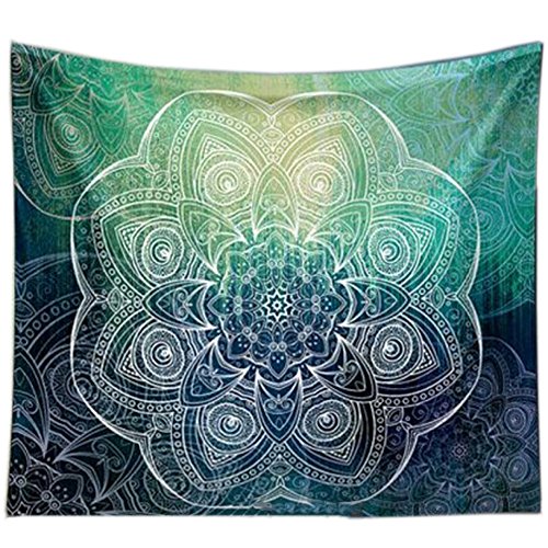 XXGI Cerchio Verde Scuro Dye Bohemian Tapestry