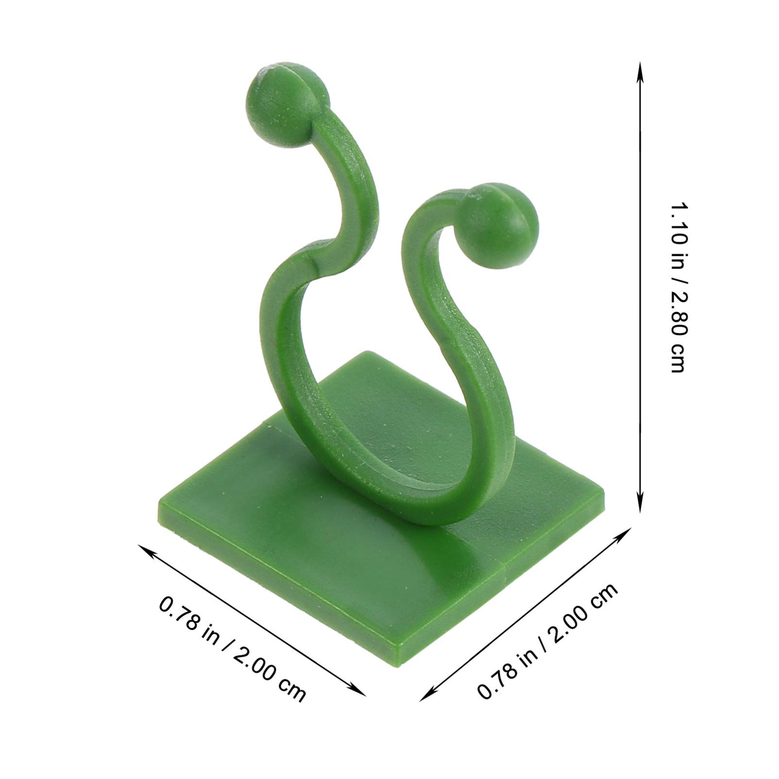 Hemoton Plant Hooks for Wall 100pcs Green Wall Vines Support Climbing Plant Clips